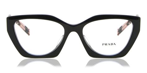 prada pr 09yvf|Prada PR 09YVF Asian Fit 21B1O1 Glasses Black .